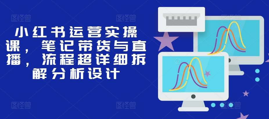 小红书运营实操课，笔记带货与直播，流程超详细拆解分析设计网创吧-网创项目资源站-副业项目-创业项目-搞钱项目网创吧