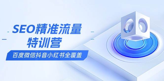 （13851期）SEO精准流量特训营，百度微信抖音小红书全覆盖，带你搞懂搜索优化核心技巧网创吧-网创项目资源站-副业项目-创业项目-搞钱项目网创吧