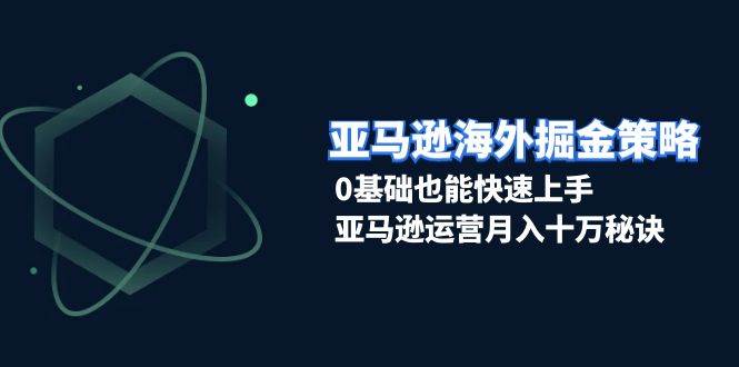（13644期）亚马逊海外掘金策略，0基础也能快速上手，亚马逊运营月入十万秘诀网创吧-网创项目资源站-副业项目-创业项目-搞钱项目网创吧