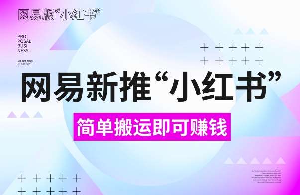 网易官方新推“小红书”，搬运即有收益，新手小白千万别错过(附详细教程)【揭秘】网创吧-网创项目资源站-副业项目-创业项目-搞钱项目网创吧