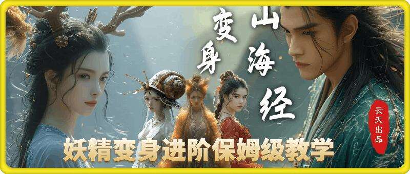 云天AI山海经变身视频教程，妖精变身进阶保姆级教学网创吧-网创项目资源站-副业项目-创业项目-搞钱项目网创吧