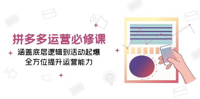 (13647期)拼多多运营必修课:涵盖底层逻辑到活动起爆,全方位提升运营能力网创吧-网创项目资源站-副业项目-创业项目-搞钱项目网创吧