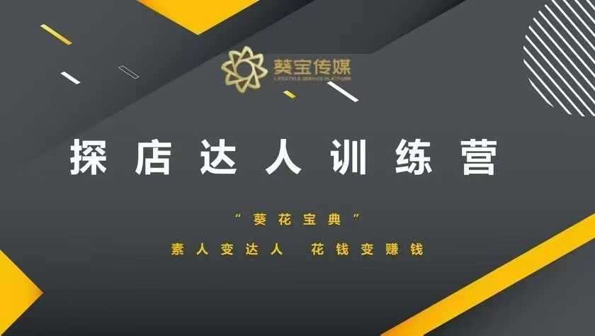 探店达人训练营，素人变达人，花钱变赚钱网创吧-网创项目资源站-副业项目-创业项目-搞钱项目网创吧