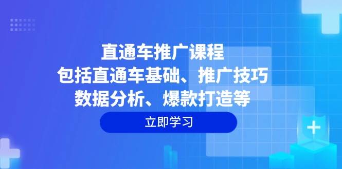 （14001期）直通车推广课程：包括直通车基础、推广技巧、数据分析、爆款打造等网创吧-网创项目资源站-副业项目-创业项目-搞钱项目网创吧