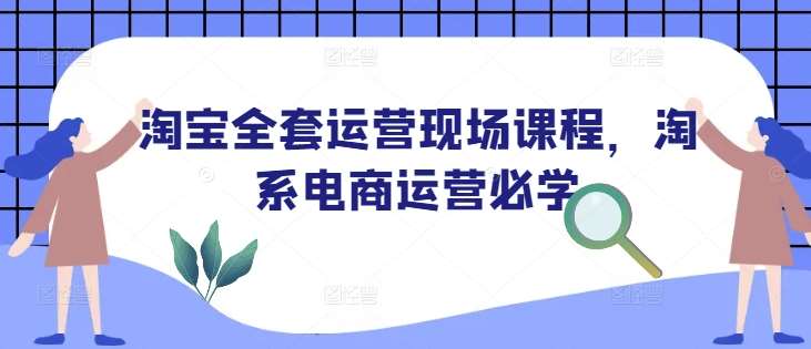 淘宝全套运营现场课程，淘系电商运营必学网创吧-网创项目资源站-副业项目-创业项目-搞钱项目网创吧