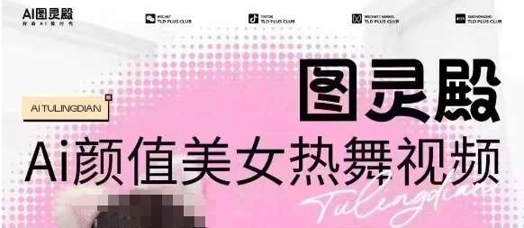 全网首发，原价988图灵殿AI颜值美女热舞视频，云端生图，轻松过原创网创吧-网创项目资源站-副业项目-创业项目-搞钱项目网创吧