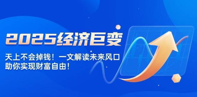 2025经济巨变，天上不会掉钱！一文解读未来风口，助你实现财富自由！网创吧-网创项目资源站-副业项目-创业项目-搞钱项目网创吧