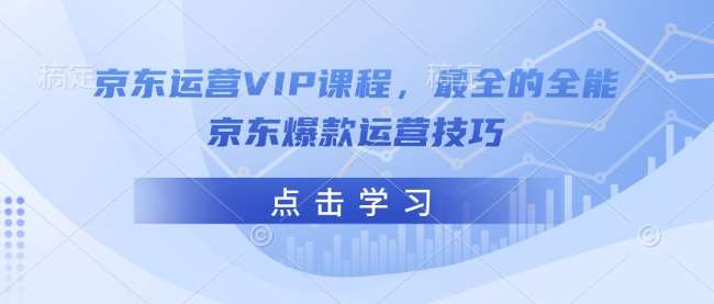 京东运营VIP课程，最全的全能京东爆款运营技巧网创吧-网创项目资源站-副业项目-创业项目-搞钱项目网创吧