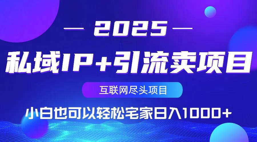 （14151期）私域IP+引流卖项目，小白也可以做到轻松宅家日入1000+网创吧-网创项目资源站-副业项目-创业项目-搞钱项目网创吧