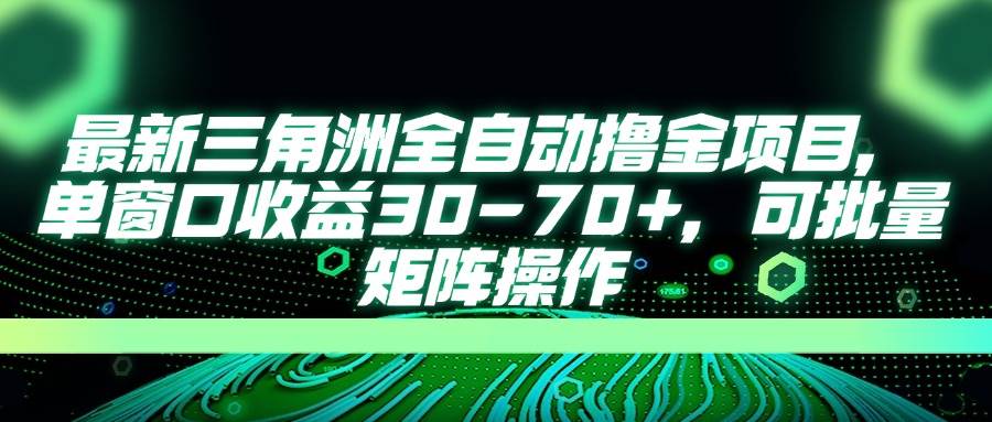 （14191期）最新三角洲全自动撸金项目，单窗口收益30-70+，可批量矩阵操作网创吧-网创项目资源站-副业项目-创业项目-搞钱项目网创吧