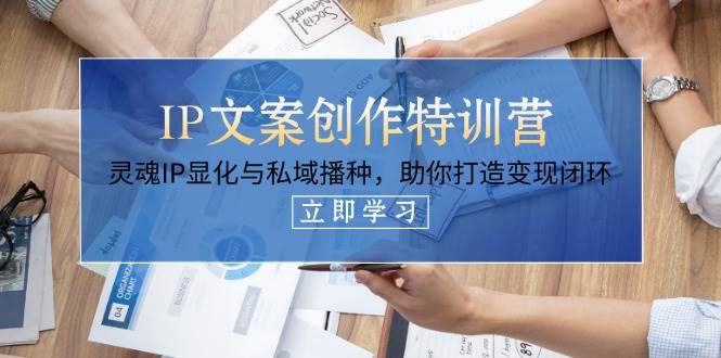 （14330期）IP文案创作特训营，灵魂IP显化与私域播种，助你打造变现闭环（14节课）网创吧-网创项目资源站-副业项目-创业项目-搞钱项目网创吧
