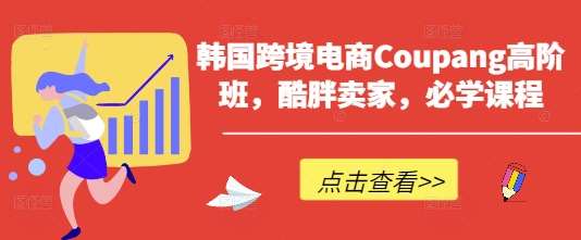 韩国跨境电商Coupang高阶班，酷胖卖家，必学课程网创吧-网创项目资源站-副业项目-创业项目-搞钱项目网创吧