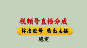 视频号直播分成,全程托管招募,单月轻松变现8k【揭秘】网创吧-网创项目资源站-副业项目-创业项目-搞钱项目网创吧