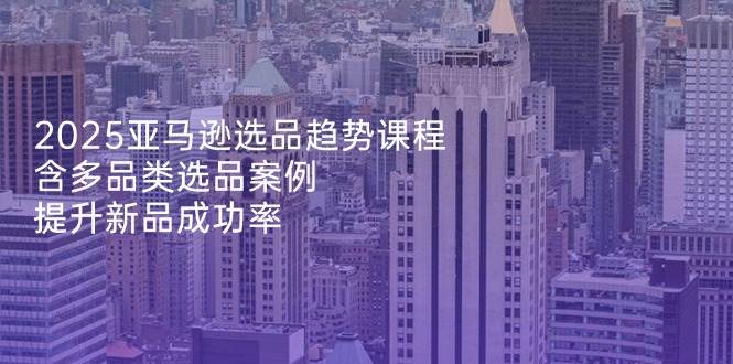 （14434期）2025亚马逊选品趋势课程，含多品类选品案例，提升新品成功率网创吧-网创项目资源站-副业项目-创业项目-搞钱项目网创吧
