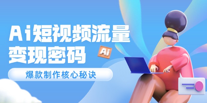 （14875期）Ai短视频流量密码，爆款制作核心秘诀，120万案例深度解析网创吧-网创项目资源站-副业项目-创业项目-搞钱项目网创吧