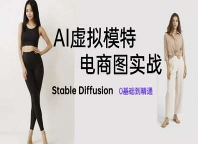 AI虚拟模特电商图实战，AI绘画Stable Diffusion 0基础到精通网创吧-网创项目资源站-副业项目-创业项目-搞钱项目网创吧