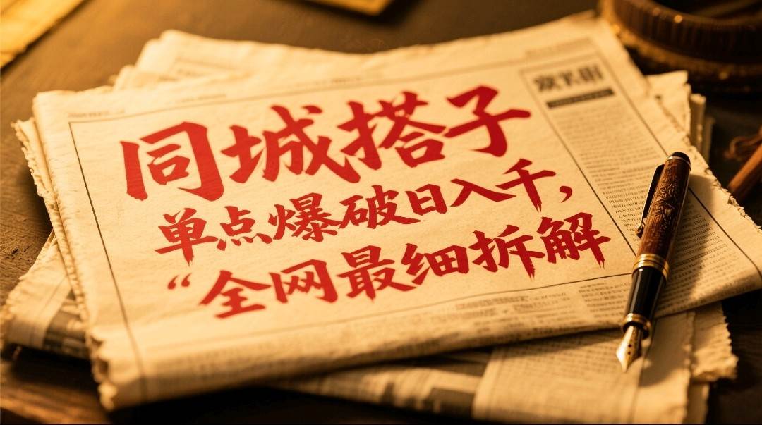同城搭子群19.9单点爆破日入千，搭子组局月入万，全网最细拆解网创吧-网创项目资源站-副业项目-创业项目-搞钱项目网创吧