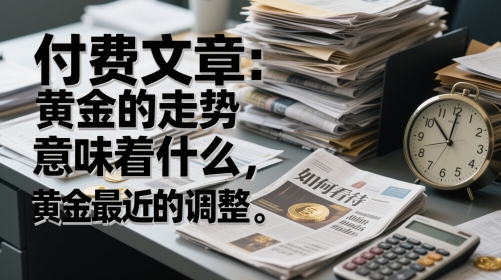 付费文章：黄金的走势意味着什么，如何看待黄金最近的调整网创吧-网创项目资源站-副业项目-创业项目-搞钱项目网创吧