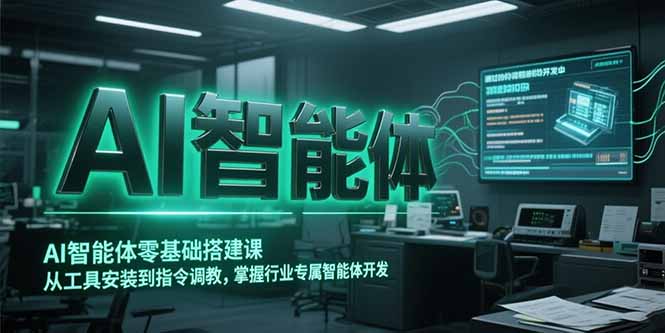 （15257期）AI智能体零基础搭建课，从工具安装到指令调教，掌握行业专属智能体开发…网创吧-网创项目资源站-副业项目-创业项目-搞钱项目网创吧