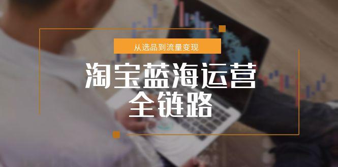 （15160期）淘宝蓝海运营全链路，从选品到流量变现，小类目突围完整方案网创吧-网创项目资源站-副业项目-创业项目-搞钱项目网创吧