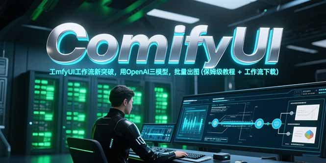 （15191期）ComfyUI工作流新突破，用OpenAI三模型，批量出图(保姆级教程+工作流下载)网创吧-网创项目资源站-副业项目-创业项目-搞钱项目网创吧