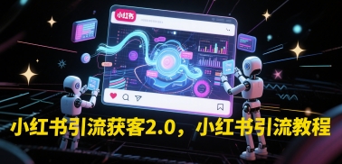 小红书引流获客2.0，小红书引流教程网创吧-网创项目资源站-副业项目-创业项目-搞钱项目网创吧