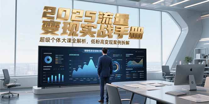 2025流量变现实战手册，超级个体大课全解析，低粉高变现案例拆解网创吧-网创项目资源站-副业项目-创业项目-搞钱项目网创吧