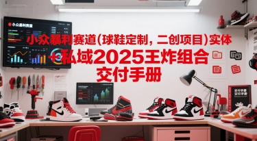 小众暴利赛道(球鞋定制，二创项目)实体+私域2025王炸组合  交付手册网创吧-网创项目资源站-副业项目-创业项目-搞钱项目网创吧
