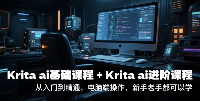 krita ai基础课程+Krita ai进阶课程，从入门到精通，电脑端操作，新手老手都可以学网创吧-网创项目资源站-副业项目-创业项目-搞钱项目网创吧