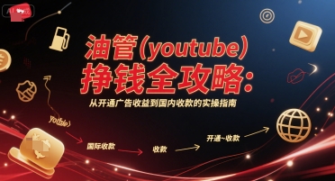 油管(youtube)挣钱全攻略：从开通广告收益到国内收款的实操指南网创吧-网创项目资源站-副业项目-创业项目-搞钱项目网创吧