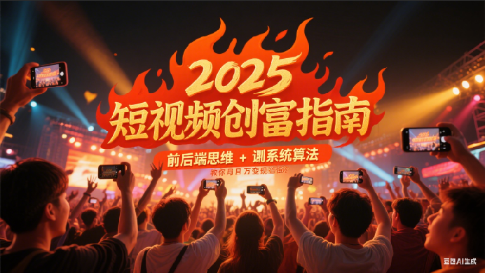 2025短视频创富指南，前后端思维 + 系统算法，教你月入过万变现路径网创吧-网创项目资源站-副业项目-创业项目-搞钱项目网创吧