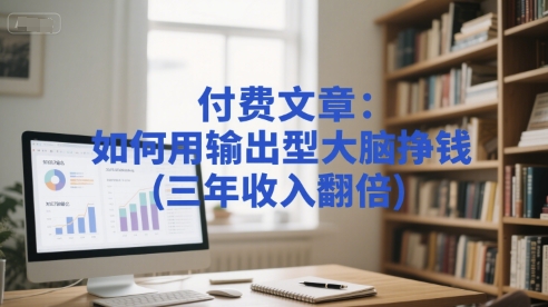 付费文章：如何用输出型大脑挣钱(三年收入翻倍)网创吧-网创项目资源站-副业项目-创业项目-搞钱项目网创吧