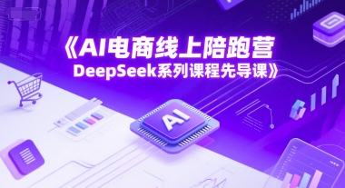 AI电商线上陪跑营，DeepSeek系列课程先导课网创吧-网创项目资源站-副业项目-创业项目-搞钱项目网创吧