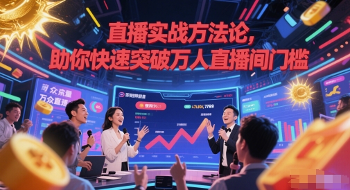 直播实战方法论，助你快速突破万人直播间门槛网创吧-网创项目资源站-副业项目-创业项目-搞钱项目网创吧