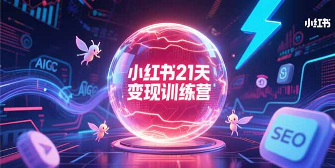 （15328期）小红书21天变现训练营，AIGC工具高效应用，SEO优化核心技巧网创吧-网创项目资源站-副业项目-创业项目-搞钱项目网创吧