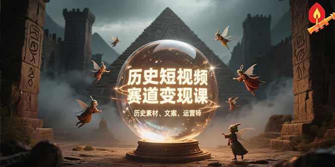 （15386期）历史短视频赛道变现课，百集素材库应用，文案剪辑技巧，账号运营全案网创吧-网创项目资源站-副业项目-创业项目-搞钱项目网创吧