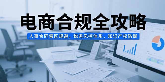 （15377期）电商合规全攻略，人事合同雷区规避，税务风控体系，知识产权防御网创吧-网创项目资源站-副业项目-创业项目-搞钱项目网创吧