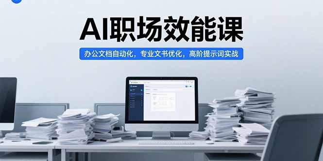 （15371期）AI职场效能课，办公文档自动化，专业文书优化，高阶提示词实战网创吧-网创项目资源站-副业项目-创业项目-搞钱项目网创吧