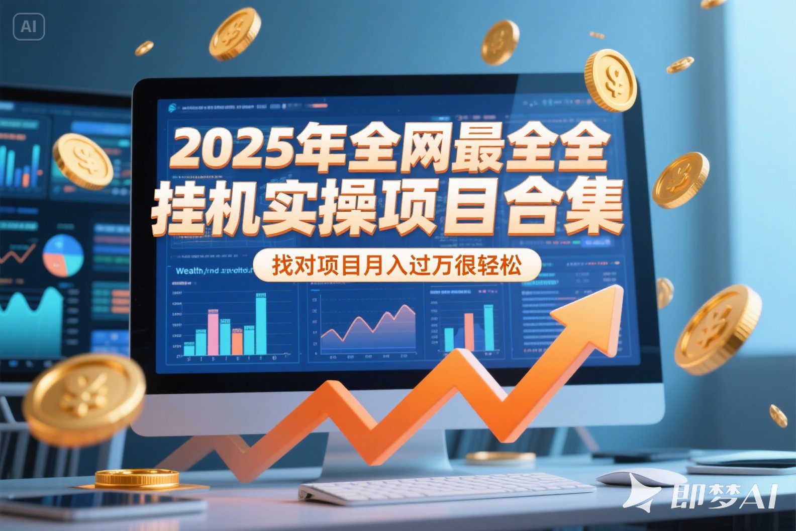 （15303期）2025年挂机实操项目实操演练，挂机类型，AI直播类型，轻资产创业类型…网创吧-网创项目资源站-副业项目-创业项目-搞钱项目网创吧