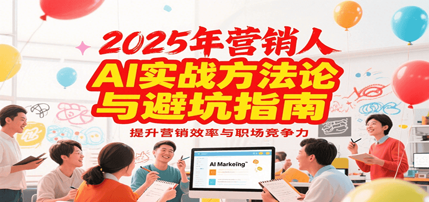 2025年营销实战方法论与避坑指南，利用AI提升营销效率与职场竞争力网创吧-网创项目资源站-副业项目-创业项目-搞钱项目网创吧