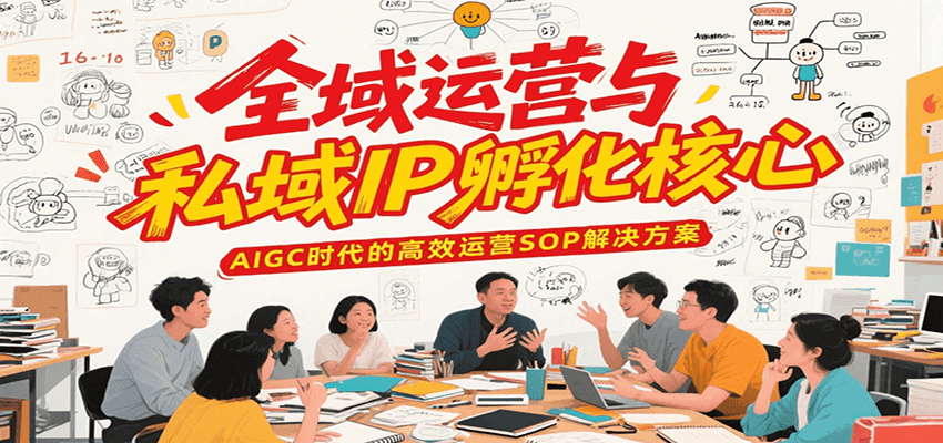 全域运营与私域IP孵化核心，AIGC时代的高效运营SOP解决方案网创吧-网创项目资源站-副业项目-创业项目-搞钱项目网创吧