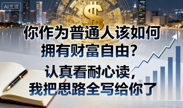 付费文章:你作为普通人该如何拥有财富自由?认真看耐心读,我把思路全写给你了网创吧-网创项目资源站-副业项目-创业项目-搞钱项目网创吧