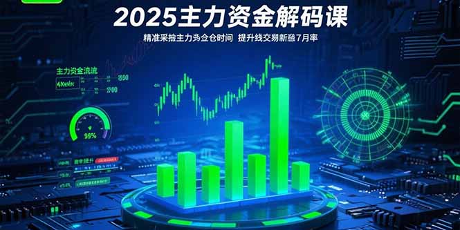 (15511期)2025主力资金解码课:精准捕捉主力建仓时机,提升短线交易胜率(更新7月)网创吧-网创项目资源站-副业项目-创业项目-搞钱项目网创吧
