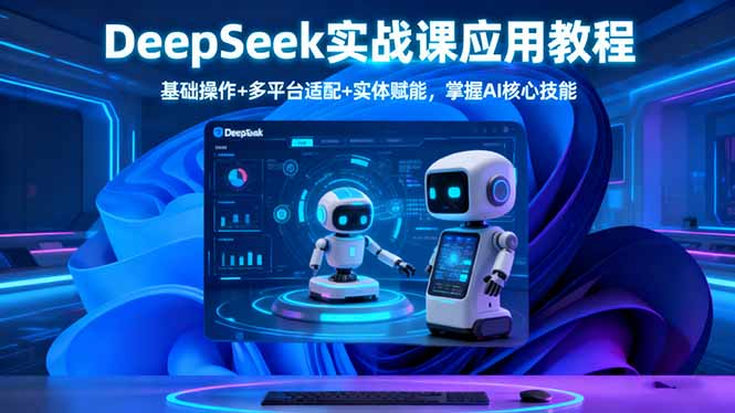(16391期)DeepSeek实战课应用教程、基础操作+多平台适配+实体赋能,掌握AI核心技能网创吧-网创项目资源站-副业项目-创业项目-搞钱项目网创吧
