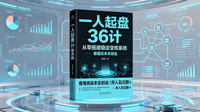 (16409期)一人起盘36计:从零搭建稳定变现系统,实现低成本创业,月入五位数+网创吧-网创项目资源站-副业项目-创业项目-搞钱项目网创吧