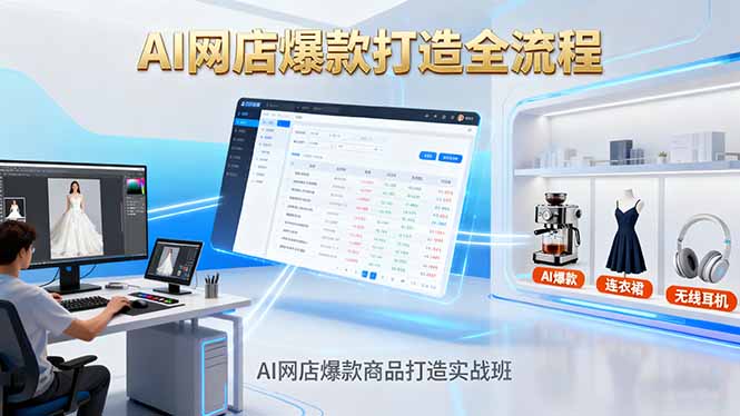 （16326期）AI网店爆款商品打造实战班：AI技术实现商品图智能处理，快速搭建AI网店网创吧-网创项目资源站-副业项目-创业项目-搞钱项目网创吧