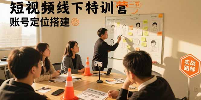 (15707期)短视频线下特训营:账号定位搭建/口播号拍摄剪辑/直播间流量入口/变现实战网创吧-网创项目资源站-副业项目-创业项目-搞钱项目网创吧