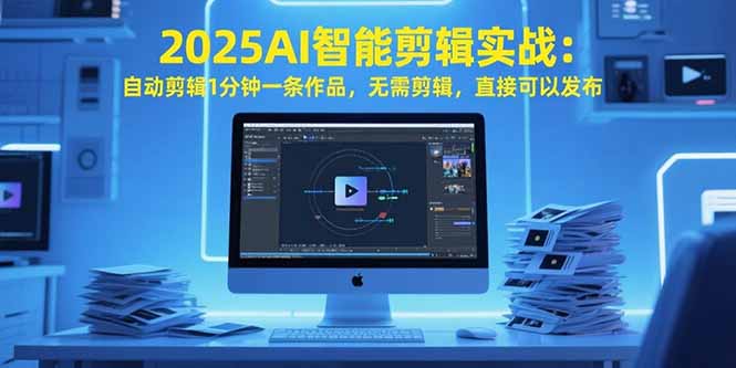 (15504期)2025AI智能剪辑实战:自动剪辑1分钟一条作品,无需剪辑,直接可以发布网创吧-网创项目资源站-副业项目-创业项目-搞钱项目网创吧