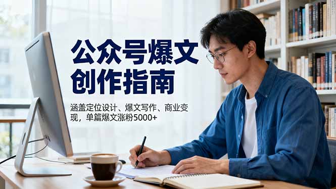 (16380期)公众号爆文创作指南,涵盖定位设计+爆文写作+商业变现,单篇爆文涨粉5000+网创吧-网创项目资源站-副业项目-创业项目-搞钱项目网创吧