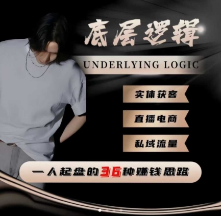 一个人起盘的底层逻辑,私域流量-直播电商-实体获客,一人起盘的36种賺钱思路网创吧-网创项目资源站-副业项目-创业项目-搞钱项目网创吧